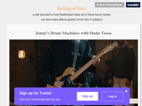 'thekingofgear.com' screenshot