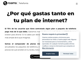 'roams.com.co' screenshot
