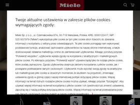 'miele.pl' screenshot