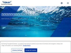 'toray.co.jp' screenshot