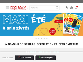 'maxibazar.fr' screenshot