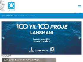 'izsu.gov.tr' screenshot
