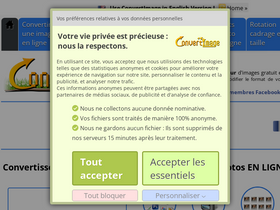 'convertir-une-image.com' screenshot