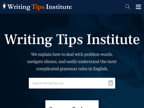 'writingtips.org' screenshot