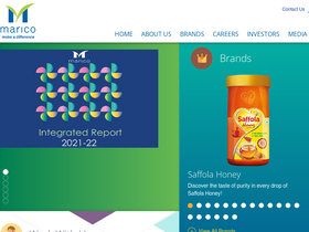 'marico.com' screenshot