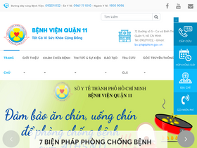 'benhvienquan11.vn' screenshot