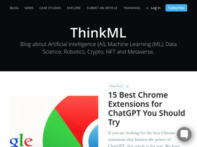 'thinkml.ai' screenshot