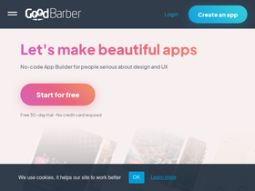 'goodbarber.app' screenshot