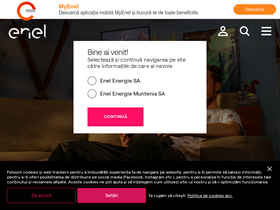 'enel.ro' screenshot