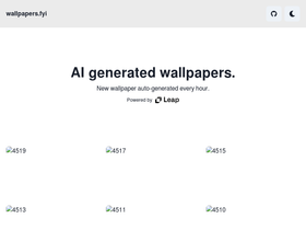 Wallpapers.fyi - Revolutionize your screen with hourly AI-generated, high-quality wallpapers.