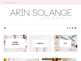 'arinsolangeathome.com' screenshot