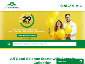 'zymoresearch.com' screenshot