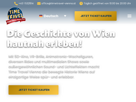 'timetravel-vienna.at' screenshot