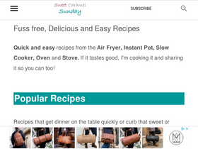 'sweetcaramelsunday.com' screenshot