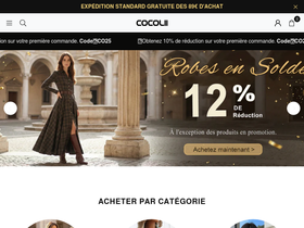 Cocolii homepage screenshot