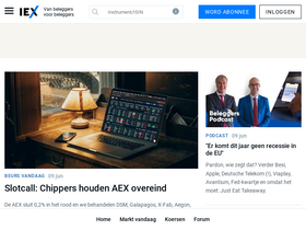 'iex.nl' screenshot