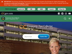 'octreasurer.com' screenshot