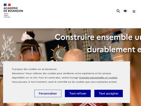 'ac-besancon.fr' screenshot