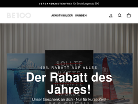 BE 100 homepage screenshot