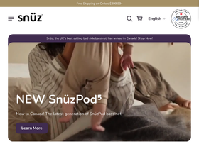 Snüz homepage screenshot