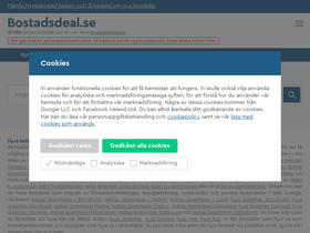 'bostadsdeal.se' screenshot