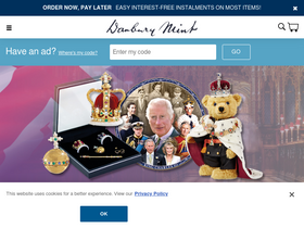 'danburymint.co.uk' screenshot
