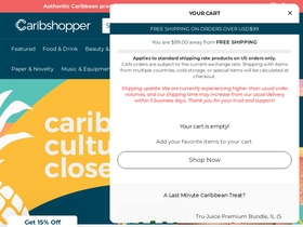 'caribshopper.com' screenshot