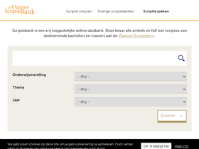 'scriptiebank.be' screenshot