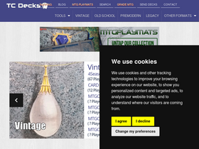 'tcdecks.net' screenshot