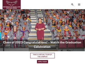 'umes.edu' screenshot