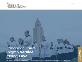'knightsoftheholyeucharist.com' screenshot