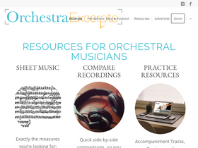 'orchestraexcerpts.com' screenshot