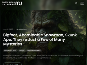 'mysteriousuniverse.org' screenshot