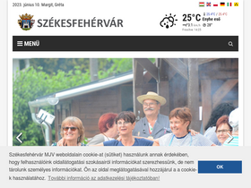 'szekesfehervar.hu' screenshot