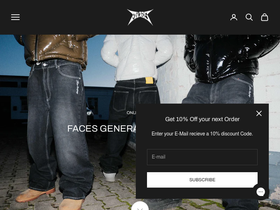 Faces Company homepage screenshot