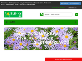 'rastlinky.sk' screenshot
