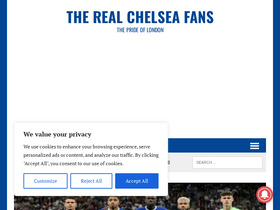 'therealchelseafans.com' screenshot