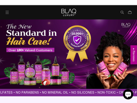 'blaqluxuryhair.com' screenshot