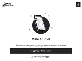 'minestudier.no' screenshot