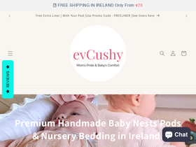 Evcushy homepage screenshot