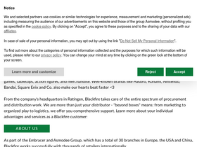 'blackfire.eu' screenshot