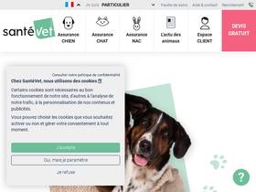 'santevet.com' screenshot