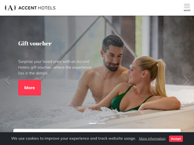 'accenthotels.com' screenshot