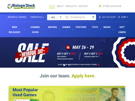 'vintagestock.com' screenshot