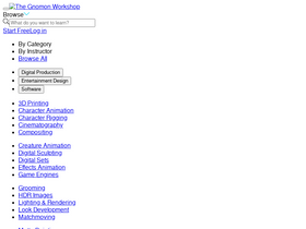'thegnomonworkshop.com' screenshot