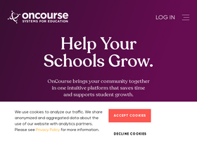 'oncoursesystems.com' screenshot
