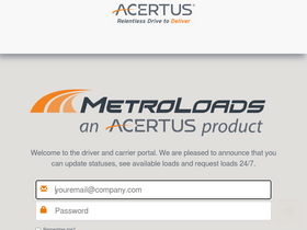 'metroloads.com' screenshot