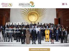 'africacdc.org' screenshot