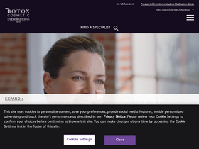 'botoxcosmetic.com' screenshot