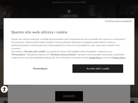 'lardini.com' screenshot